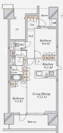 グランドメゾン品川シーサイドの杜 9階 間取り図