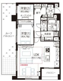 イニシアイオ目黒学芸大学 7階 間取り図