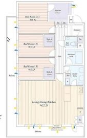 イトーピア自由が丘IDEA 2階 間取り図