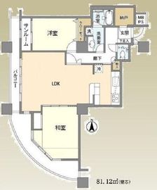 エミネンス高輪台 10階 間取り図