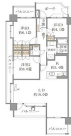 ルイシャトレ五反田 5階 間取り図