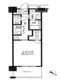 クロスエアタワー 14階 間取り図