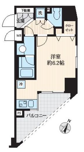 エミネンス高輪台 10階 間取り図