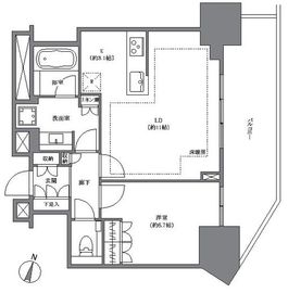 エミネンス高輪台 7階 間取り図