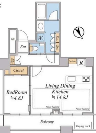 芝浦アイランド グローヴタワー 30階 間取り図
