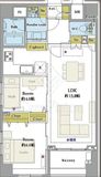 オーベルジュ日本橋 12階 間取り図