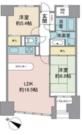 フォルム小石川 8階 間取り図