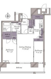 THE TOYOSU TOWER 15階 間取り図