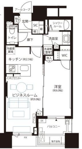 エスティメゾン南麻布 52階 間取り図