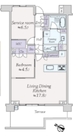 パークホームズ駒沢ザレジデンス 1階 間取り図