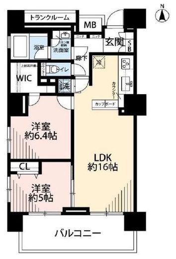 エクサージュ海岸 19階 間取り図