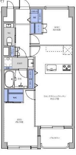 パークハビオ渋谷本町レジデンス 4階 間取り図