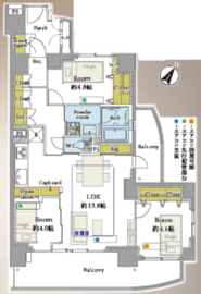 三田シティハウス 3階 間取り図