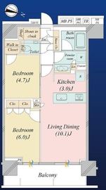 アルファグランデ千桜タワー 14階 間取り図
