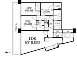 アルファスシティ大島 2階 間取り図