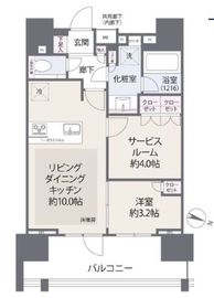 ピアース渋谷ウエスト 10階 間取り図