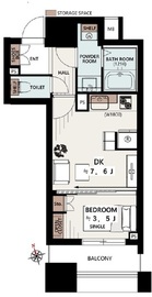 ファミール新宿グランスイートタワー 3階 間取り図