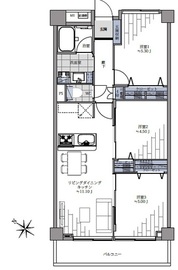 シェトワ代々木 3階 間取り図