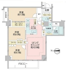 オープンレジデンシア代々木ザ・ハウス 2階 間取り図