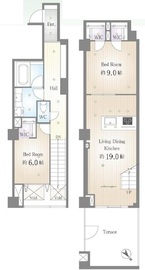 シティインデックス三田伊皿子坂 1階 間取り図