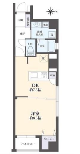 コアマンション御徒町フリージオ 4階 間取り図