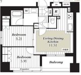オープンレジデンシア巣鴨ユニーブル 9階 間取り図