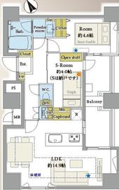 ザ・タワー芝浦 11階 間取り図