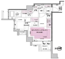 ガーラ・ヴィスタ日本橋浜町 8階 間取り図