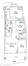 大崎南パークハウス 1階 間取り図