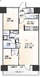 クレヴィア上野入谷 6階 間取り図