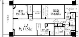プラウド都立大学 3階 間取り図