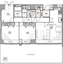 パークホームズ新宿若松町 11階 間取り図