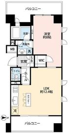 ラコント新宿セントラルパークアパートメント 4階 間取り図