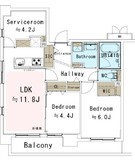 クリオ三ノ輪壱番館 2階 間取り図