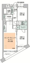 ジェイパーク御苑内藤町 10階 間取り図