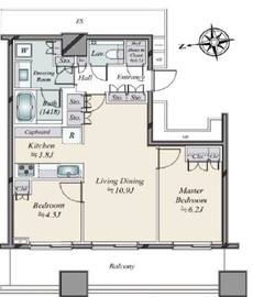 WORLD TOWER RESIDENCE 26階 間取り図