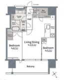 グランドヒルズ恵比寿 22階 間取り図