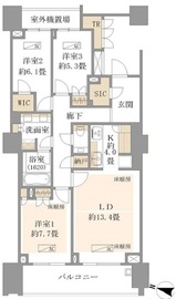 ザ・パークハウス渋谷南平台 6階 間取り図