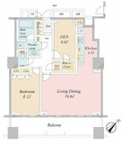 プラウドタワー高輪台 23階 間取り図