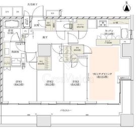 ザ・パークハウス大森タワー 23階 間取り図