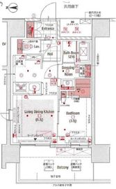 ネベル赤羽 12階 間取り図