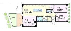 パークハウス哲学堂公園 2階 間取り図