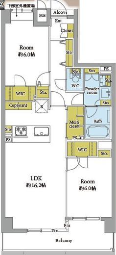 ビラカーサ四谷四丁目 5階 間取り図