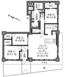 豊栄平町マンション 1階 間取り図