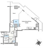 ローレルコート新宿タワー 15階 間取り図