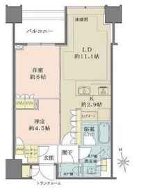 白金ザ・スカイ 29階 間取り図
