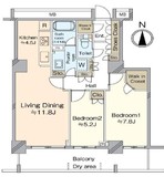 キャナルワーフタワーズウエストタワー 5階 間取り図