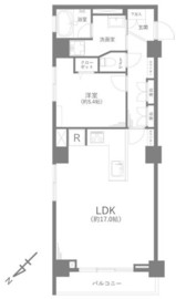 秀和高輪レジデンス 2階 間取り図