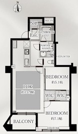 グラーサ中野アルティスト 8階 間取り図