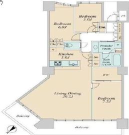 シティタワー品川 4階 間取り図